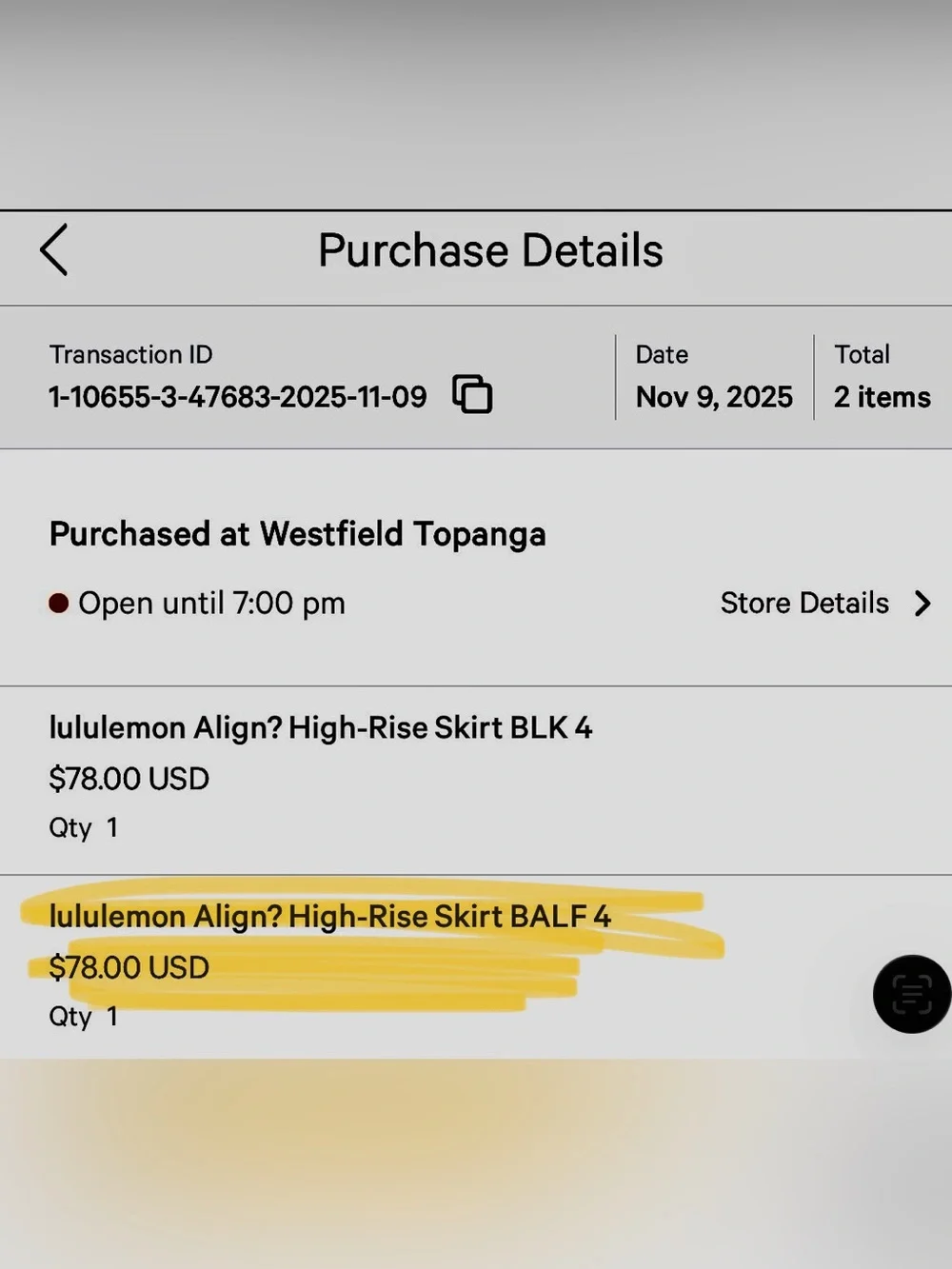 lululemon Align 13” High Rise Skirt - Olive